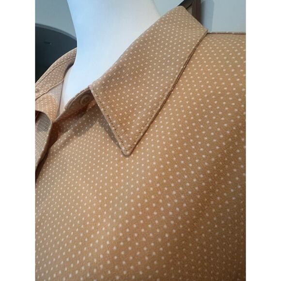 ADRIANNA PAPELI BELL SLEEVE POLKA DOT BLOUSE WOMENS SIZE XL - Picture 4 of 7